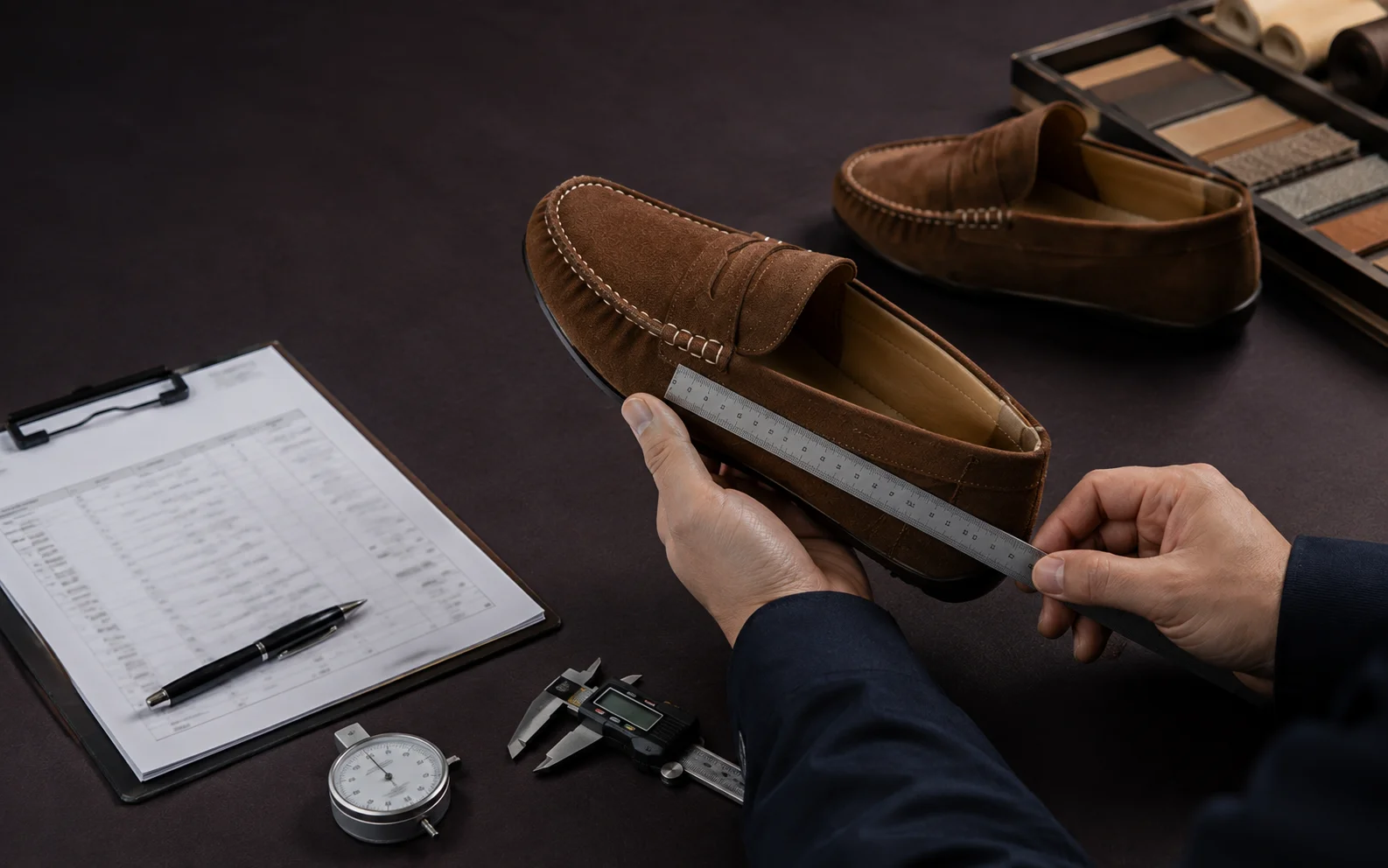 Moccasin quality inspection