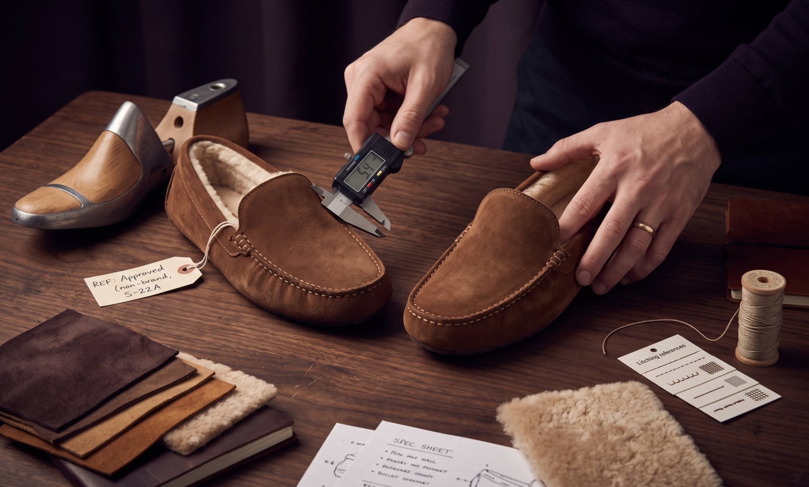 Moccasin sample comparison