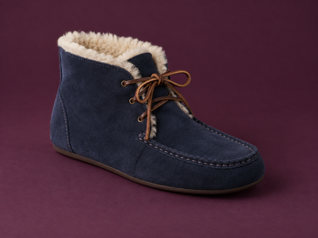 Midnight Navy Shearling Boot Moc product reference