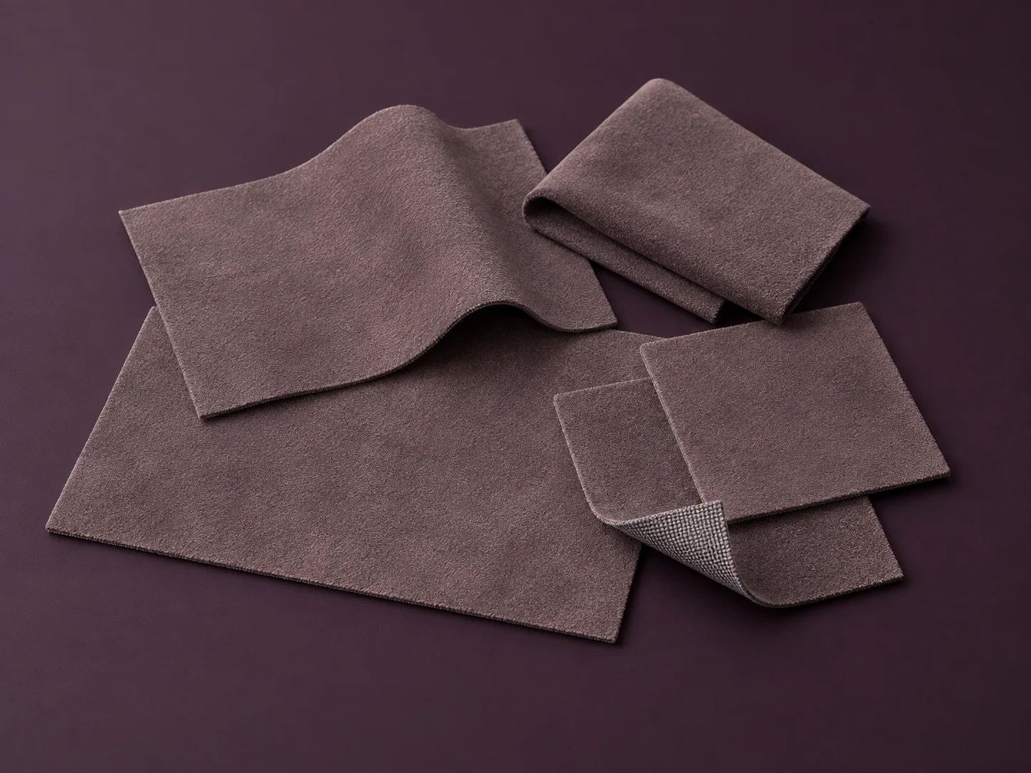 Faux suede material