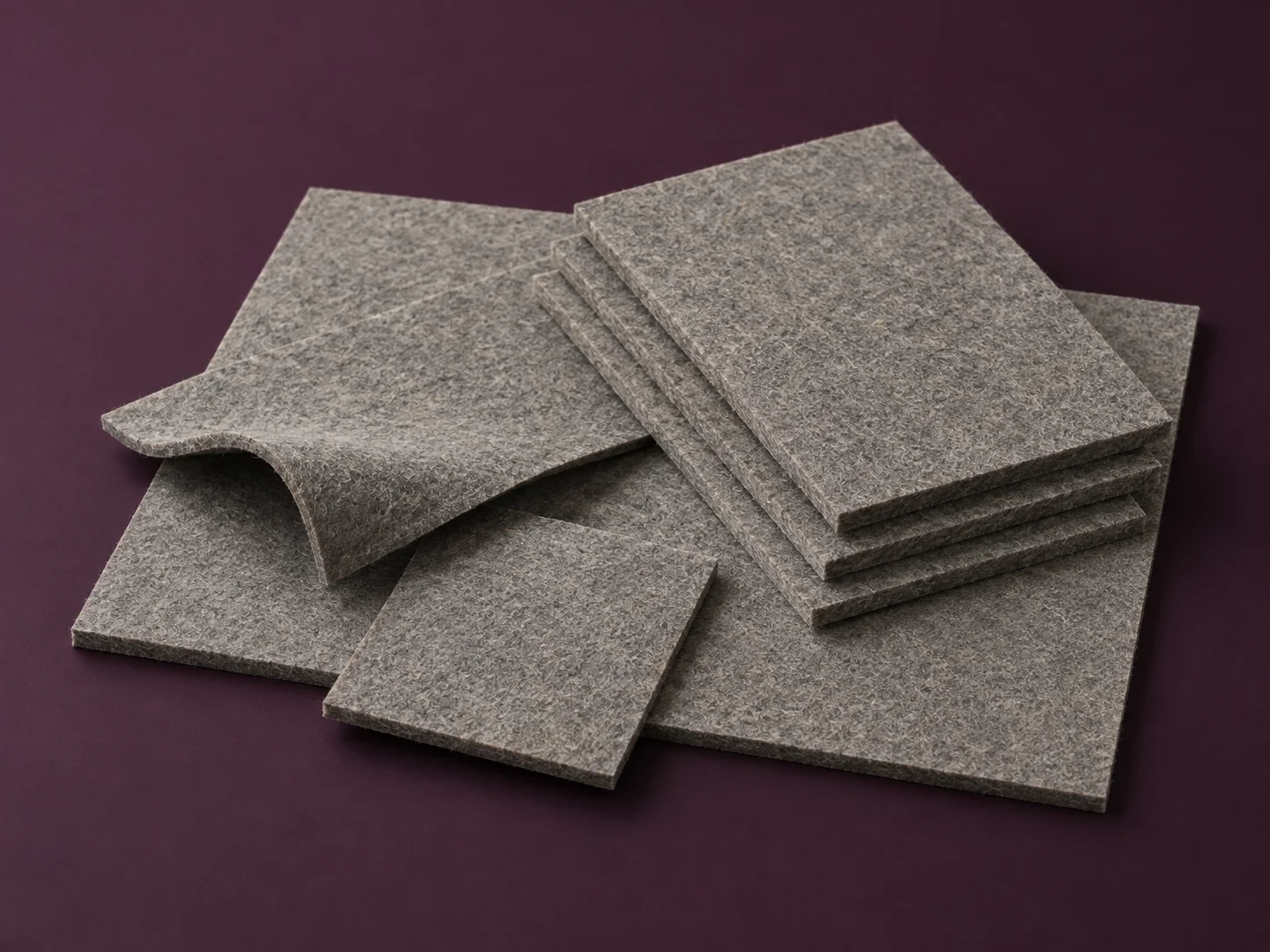 Felt upper material