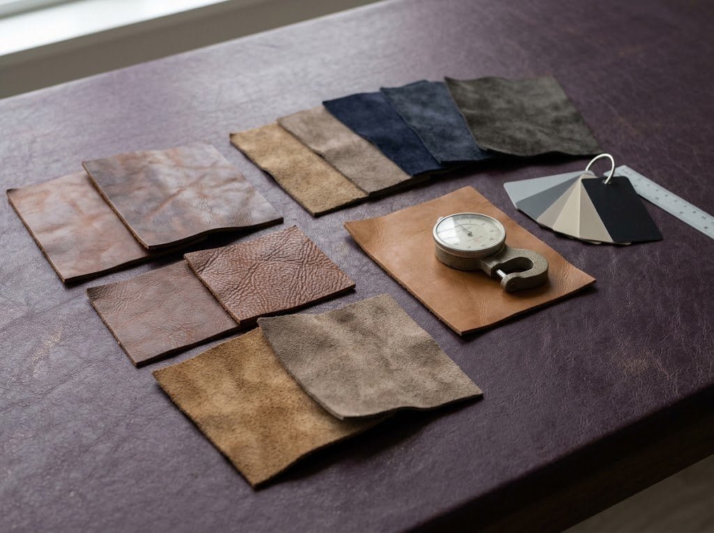 Leather material variation