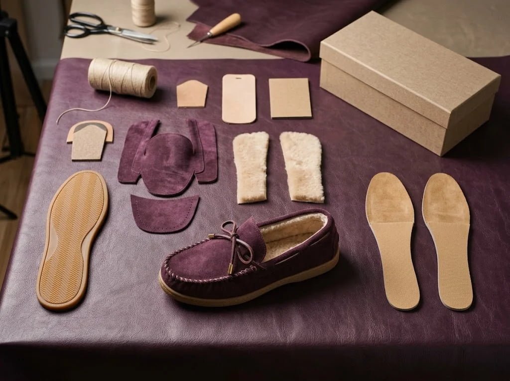 Moccasin construction details