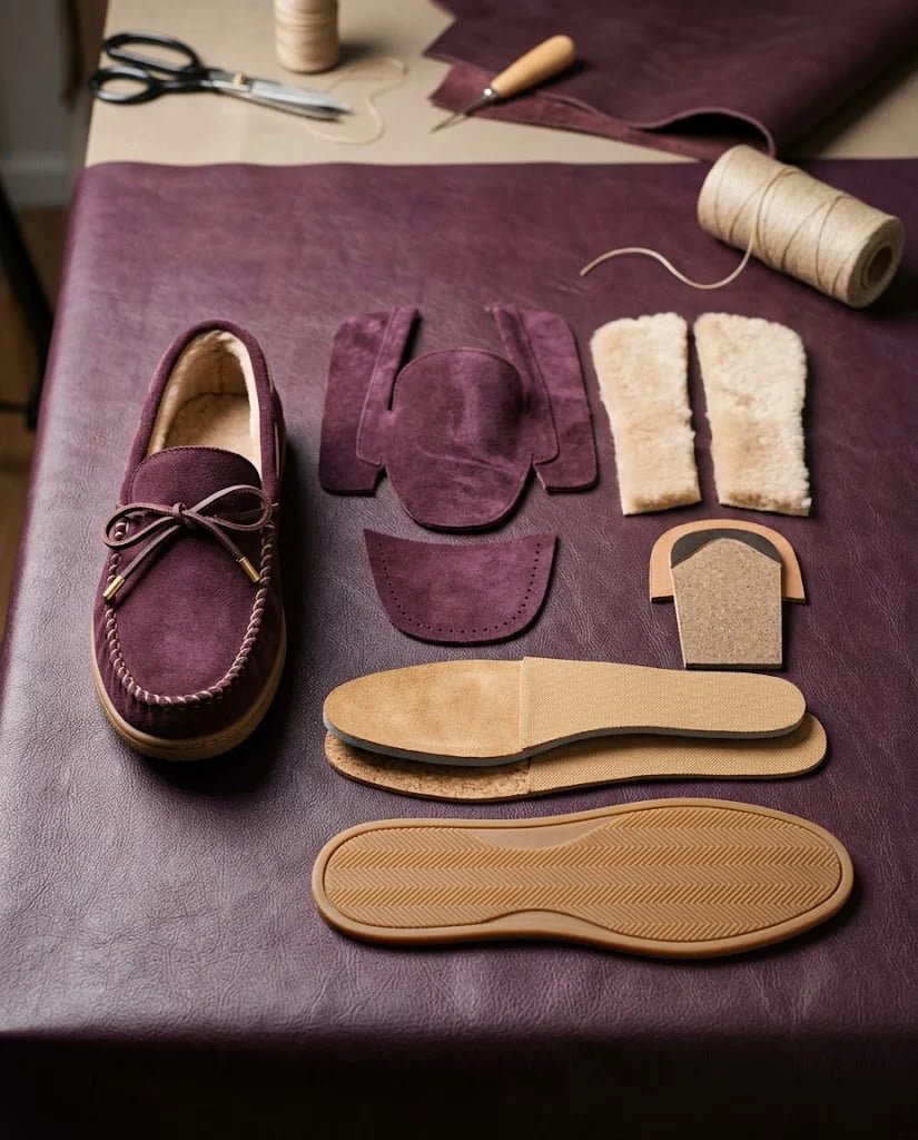 Moccasin construction system