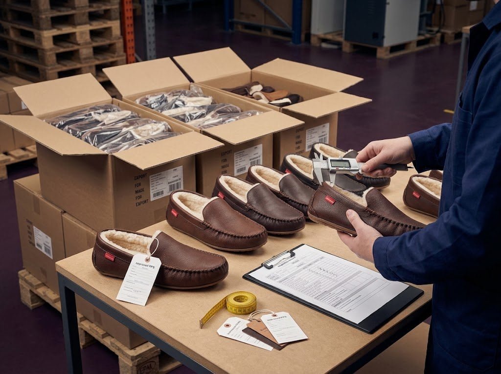 Moccasin final inspection