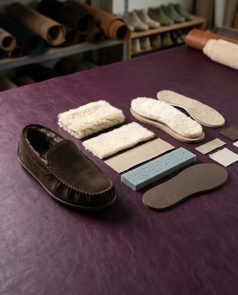 Moccasin material system