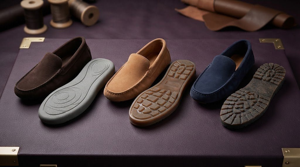 Moccasin outsole options