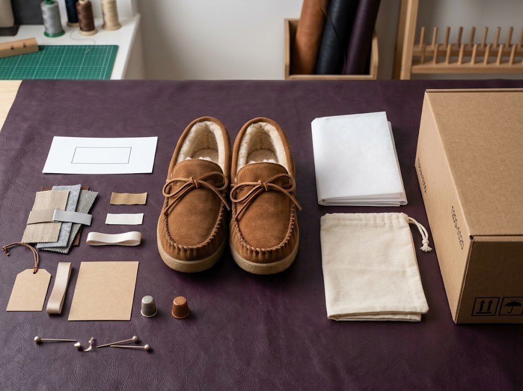 Moccasin private label packaging
