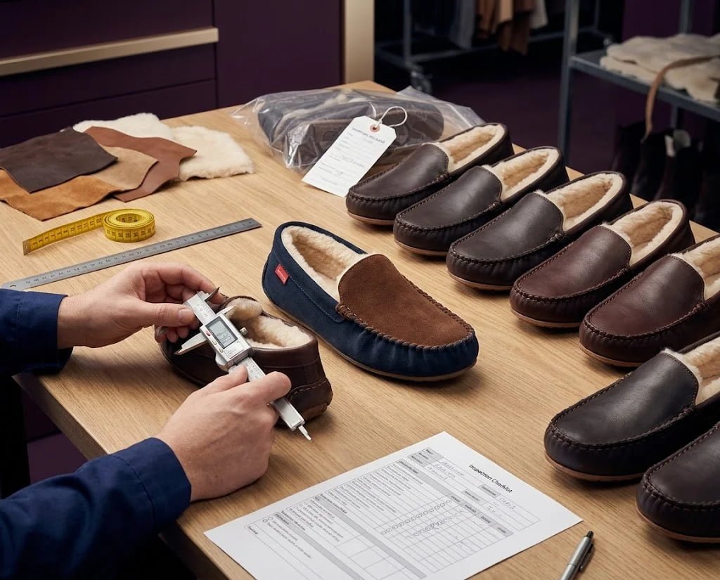 Moccasin quality control