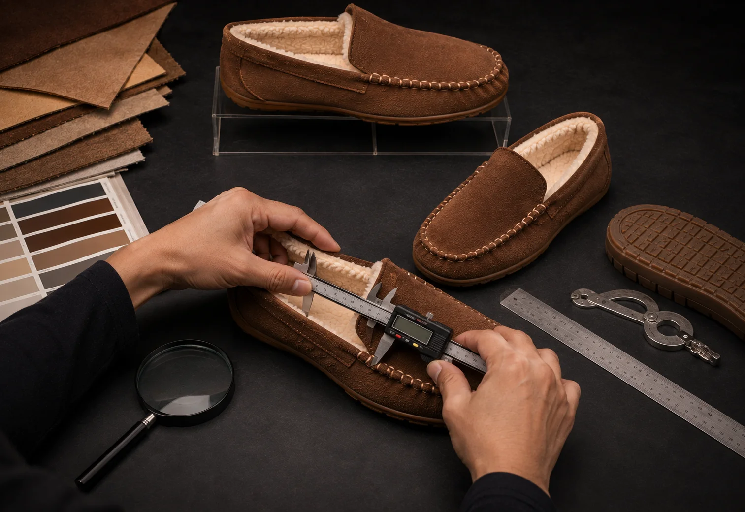 Moccasin quality control