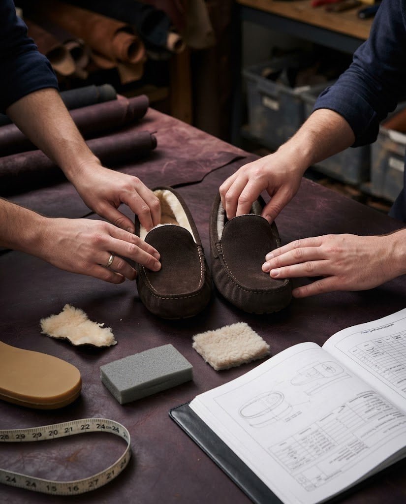 Moccasin sample approval