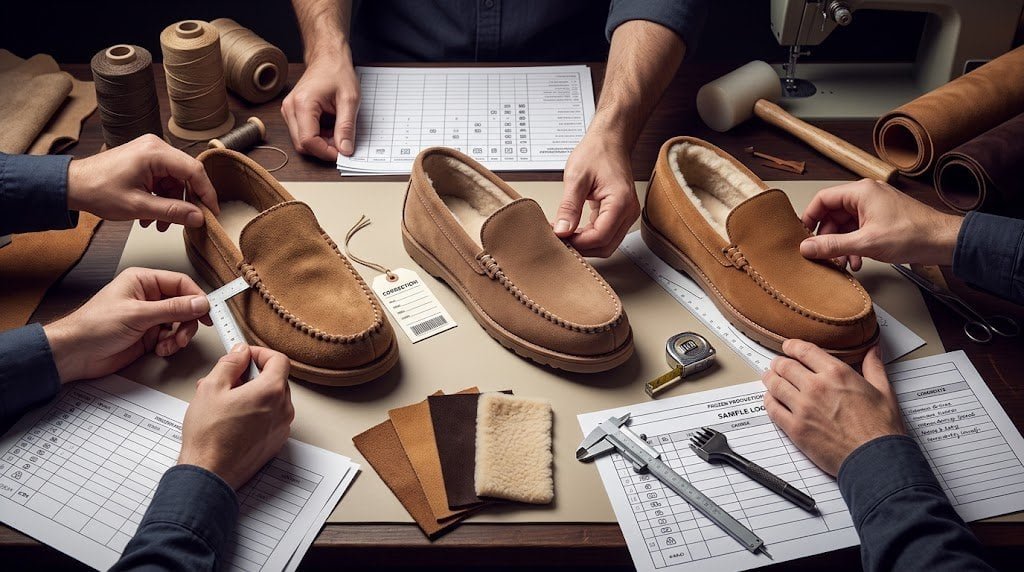 Moccasin sample development