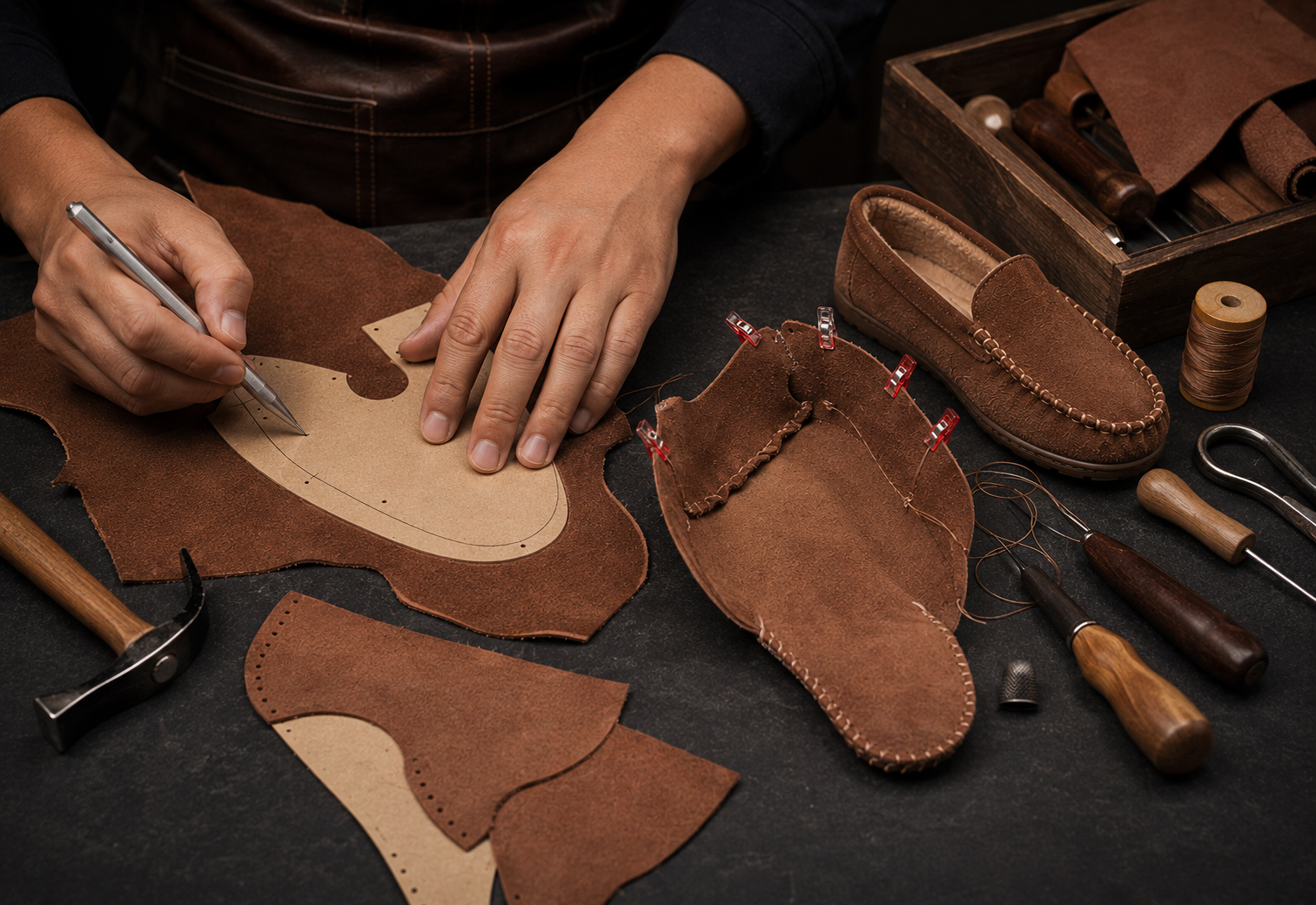 Moccasin sample development