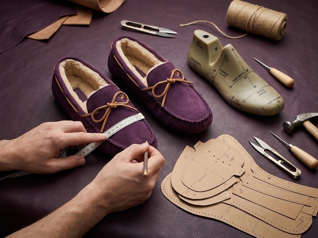Moccasin upper shape